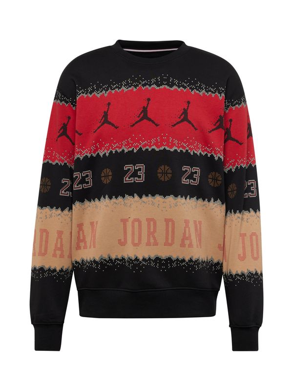 Jordan Jordan Majica 'ESS'  svetlo rjava / rdeča / črna / bela