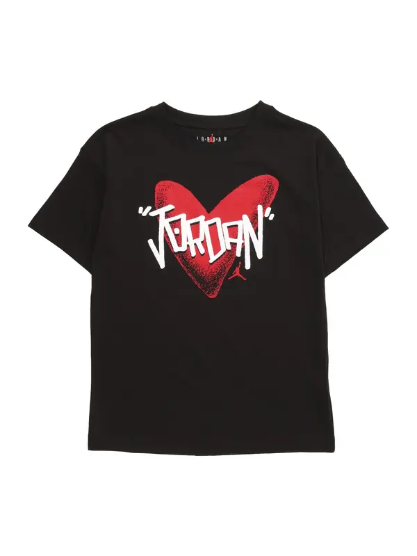 Jordan Jordan Majica 'HEART SKETCH'  rdeča / črna / bela