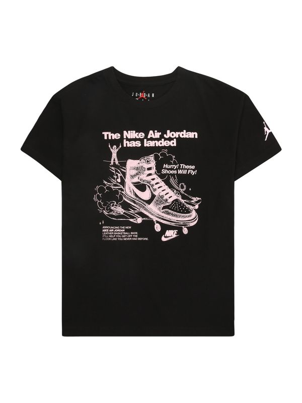 Jordan Jordan Majica  roza / črna