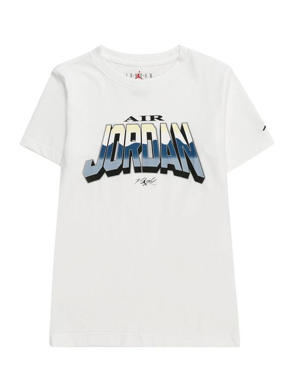 Jordan Jordan Majica 'WORLD'  temno modra / pastelno rumena / črna / bela