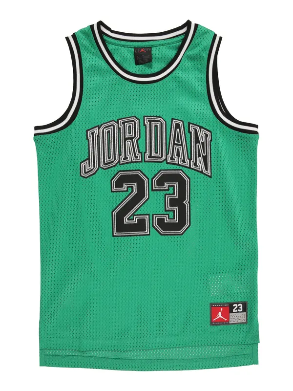 Jordan Jordan Majica  zelena / črna / bela