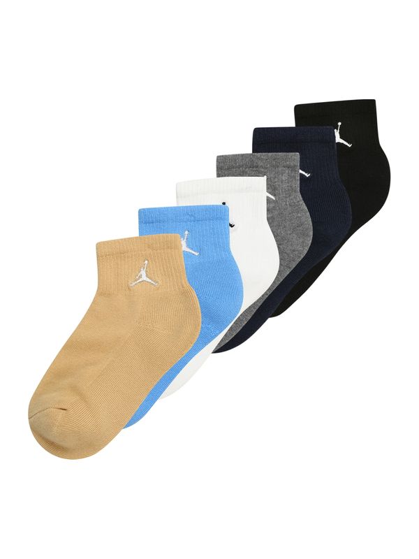 Jordan Jordan Nogavice 'EVERYDAY ESSENTIALS'  mornarska / azur / svetlo rjava / bazaltno siva / črna / bela