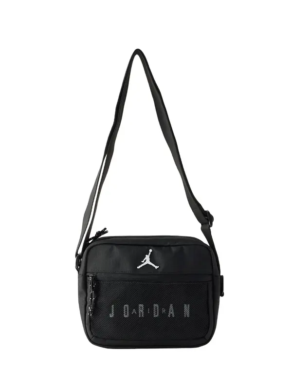 Jordan Jordan Torba za čez ramo 'JAM'  črna / bela