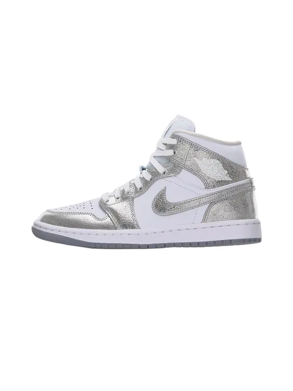 Jordan Jordan Visoke superge 'Air Jordan 1'  srebrna / bela