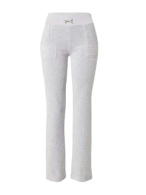 Juicy Couture Juicy Couture Hlače 'Del Ray'  srebrno-siva