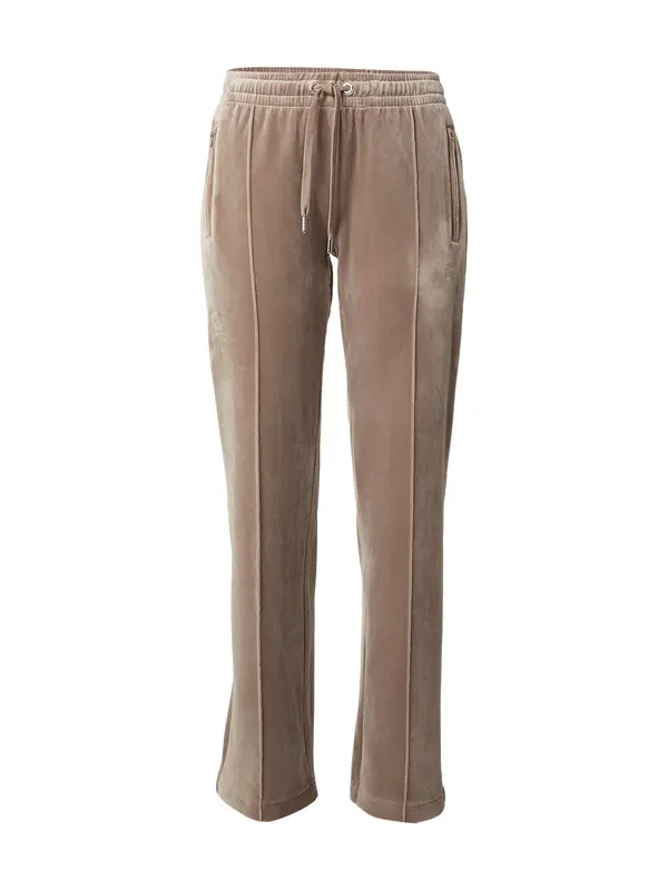 Juicy Couture Juicy Couture Hlače 'TINA'  temno siva / transparentna
