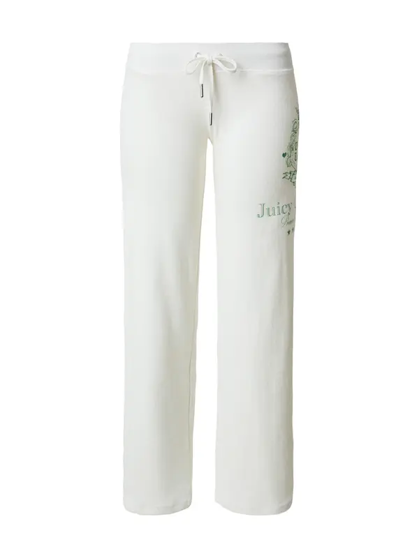 Juicy Couture Juicy Couture Hlače  zelena / off-bela