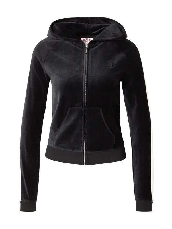 Juicy Couture Juicy Couture Jopa na zadrgo 'HERITAGE'  črna / bela