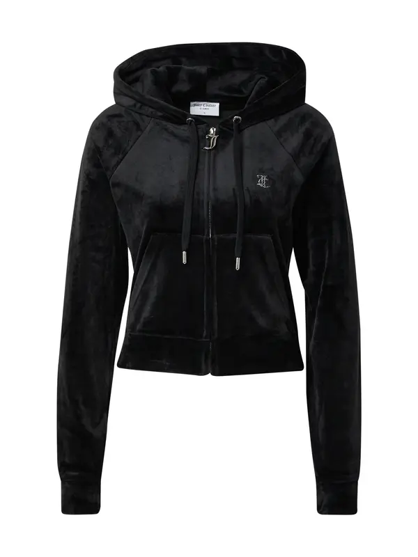 Juicy Couture Juicy Couture Jopa na zadrgo 'Madison'  črna / srebrna