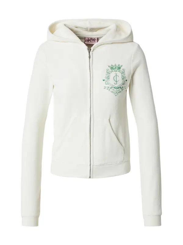 Juicy Couture Juicy Couture Jopa na zadrgo 'ROBYN'  zelena / off-bela
