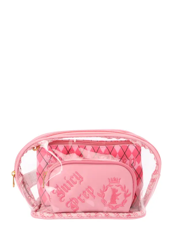 Juicy Couture Juicy Couture Kozmetična torbica  roza / svetlo roza / transparentna