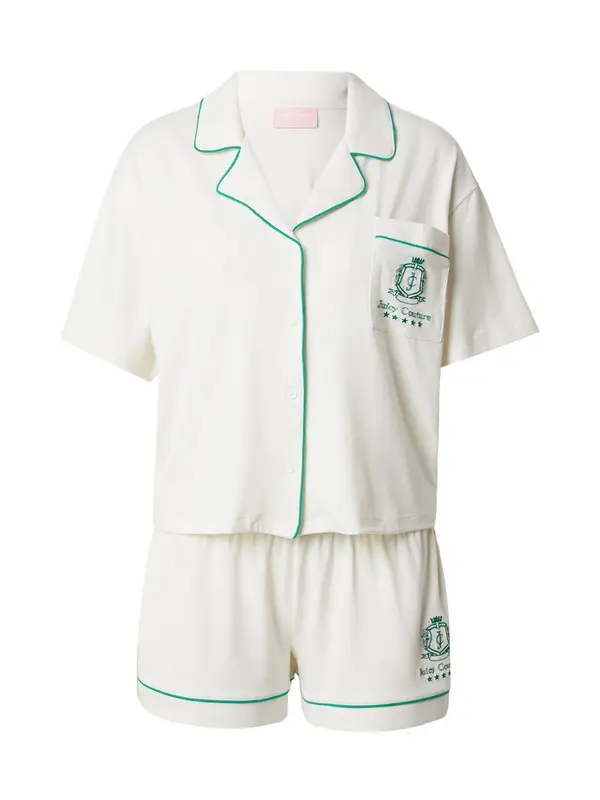 Juicy Couture Juicy Couture Kratke hlače za spanje  turkizna / off-bela