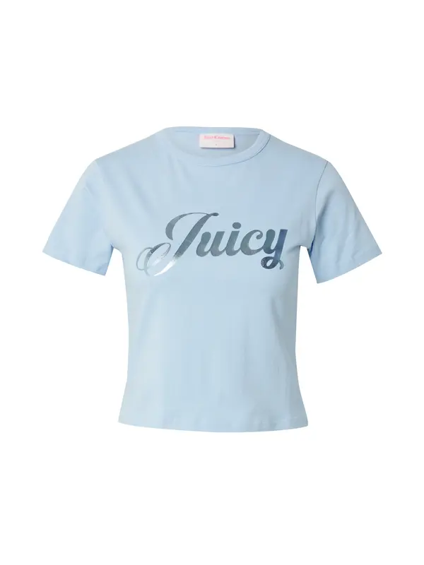 Juicy Couture Juicy Couture Majica  svetlo modra / srebrna