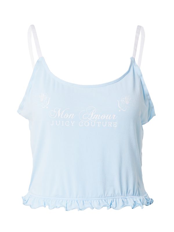 Juicy Couture Juicy Couture Majica za spanje  pastelno modra / bela