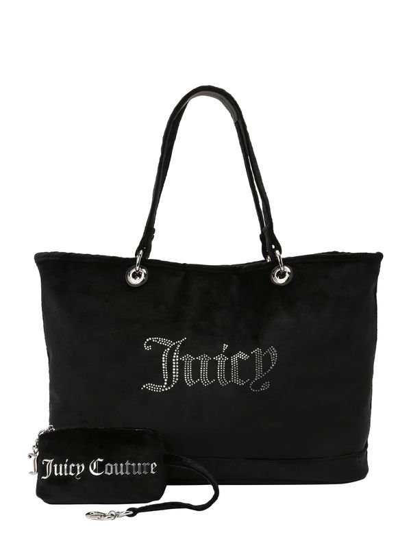 Juicy Couture Juicy Couture Nakupovalna torba 'Kimberly'  črna / srebrna