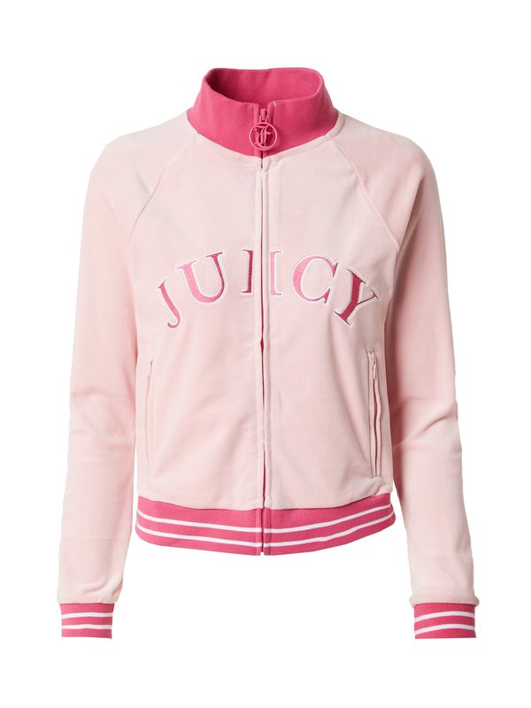 Juicy Couture Sport Juicy Couture Sport Športna jopa na zadrgo 'TANYA'  roza / roza / bela