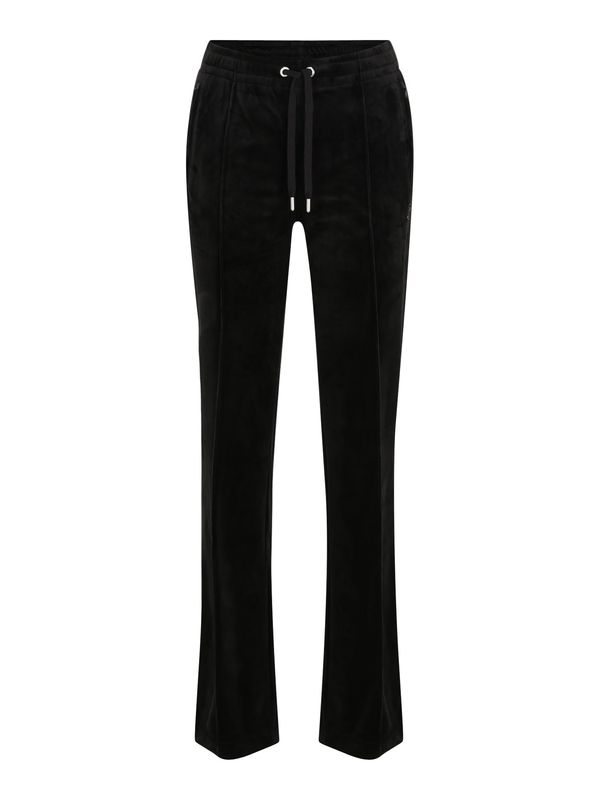 Juicy Couture Tall Juicy Couture Tall Hlače 'TINA'  črna / srebrna