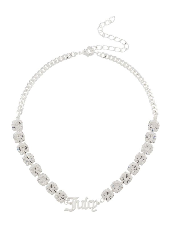 Juicy Couture Juicy Couture Verižica  srebrna / transparentna