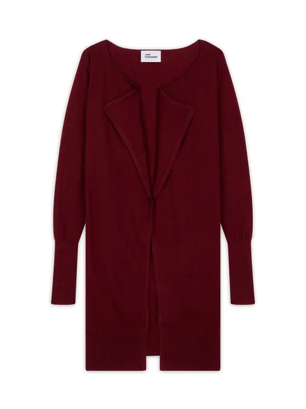 JUST CASHMERE JUST CASHMERE Pletena jopa 'Brooke'  bordo