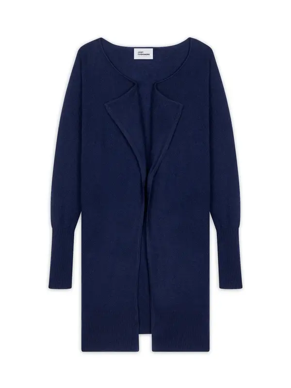JUST CASHMERE JUST CASHMERE Pletena jopa 'BROOKE'  mornarska