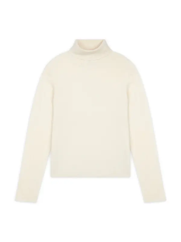JUST CASHMERE JUST CASHMERE Pulover 'Ava'  volneno bela