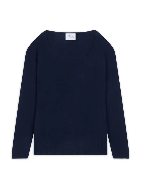 JUST CASHMERE JUST CASHMERE Pulover 'Fiona'  mornarska