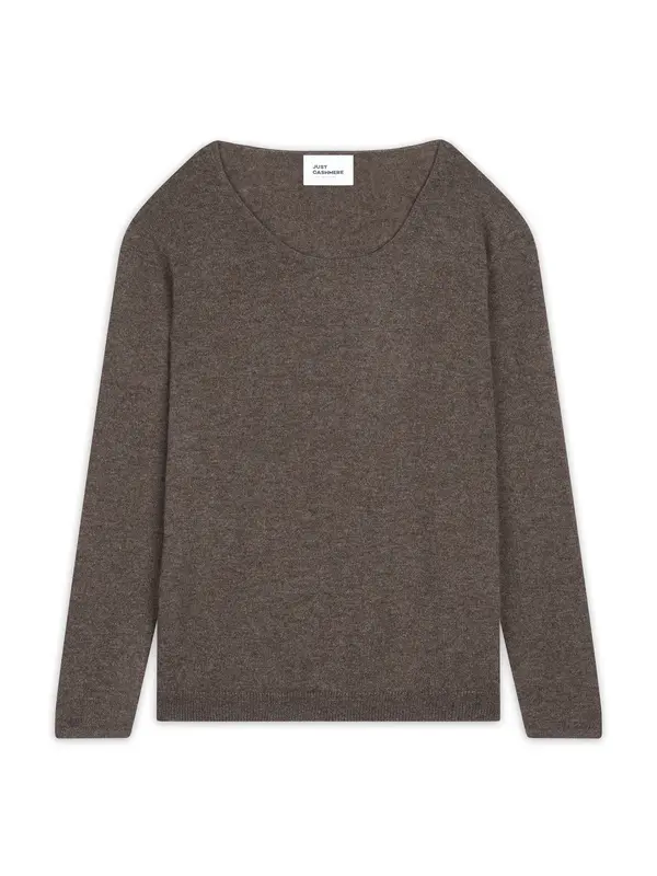 JUST CASHMERE JUST CASHMERE Pulover 'Fiona'  temno siva