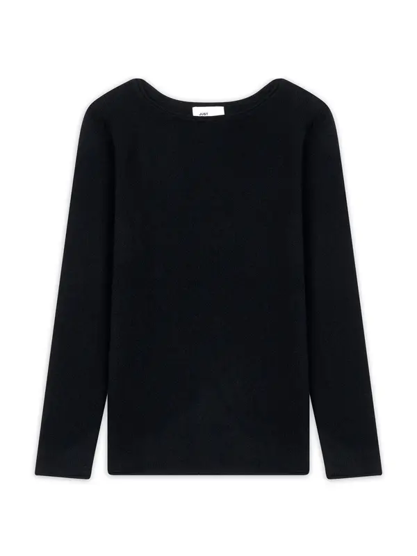 JUST CASHMERE JUST CASHMERE Pulover 'Grace'  črna