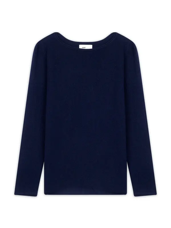 JUST CASHMERE JUST CASHMERE Pulover 'Grace'  mornarska