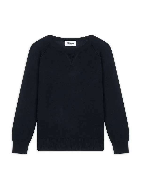 JUST CASHMERE JUST CASHMERE Pulover 'Helen'  črna