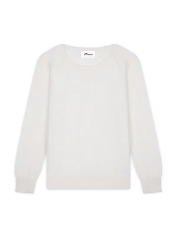 JUST CASHMERE JUST CASHMERE Pulover 'Helen'  off-bela