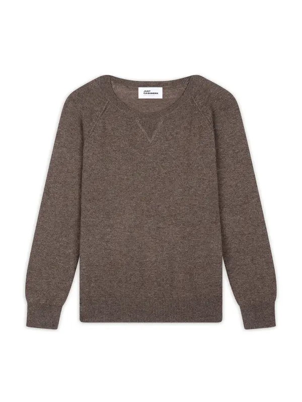 JUST CASHMERE JUST CASHMERE Pulover 'Helen'  temno siva
