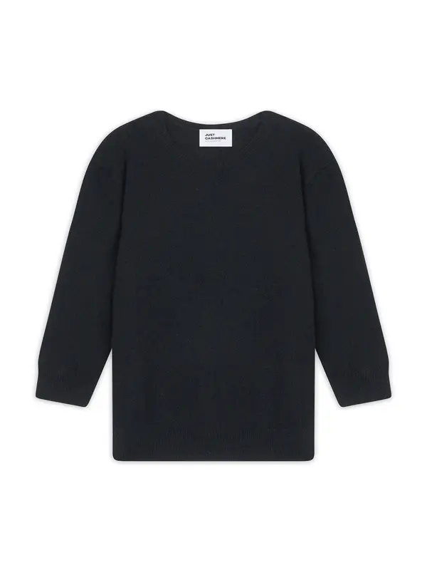 JUST CASHMERE JUST CASHMERE Pulover 'Janice'  črna