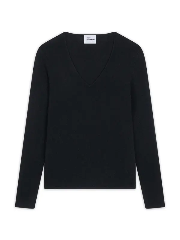 JUST CASHMERE JUST CASHMERE Pulover 'Joan'  črna