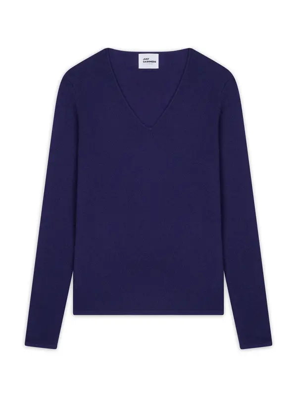 JUST CASHMERE JUST CASHMERE Pulover 'Joan'  vijolična