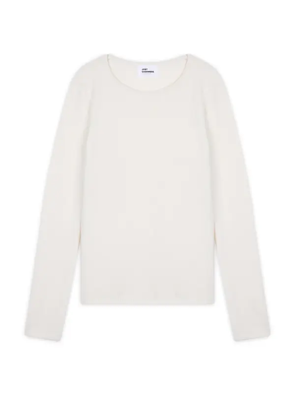 JUST CASHMERE JUST CASHMERE Pulover 'Joyce'  off-bela