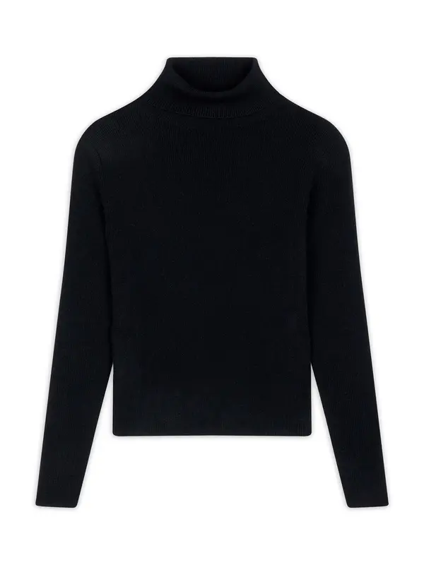 JUST CASHMERE JUST CASHMERE Pulover 'LANAIS'  črna