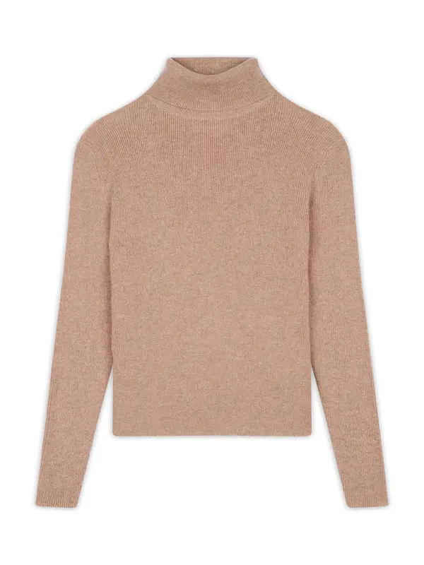 JUST CASHMERE JUST CASHMERE Pulover 'Lanais'  kamela