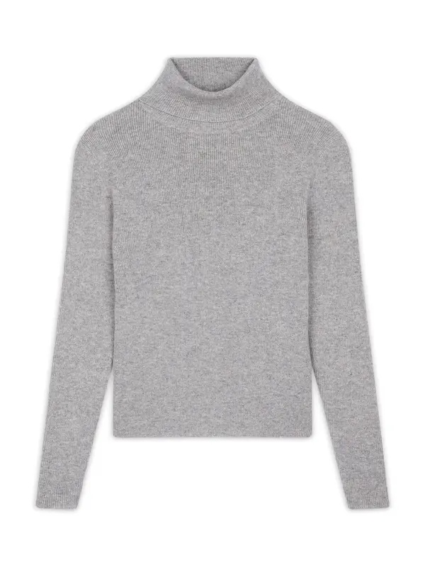 JUST CASHMERE JUST CASHMERE Pulover 'LANAIS'  pegasto siva