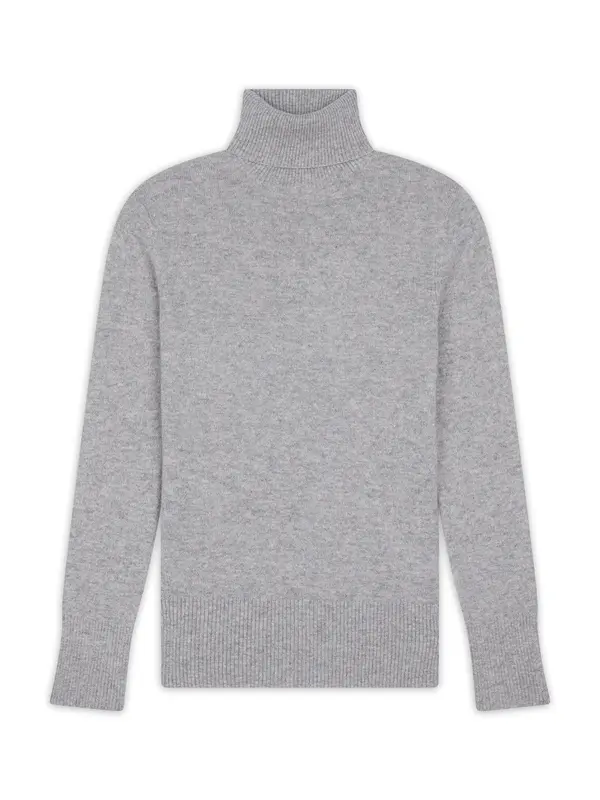JUST CASHMERE JUST CASHMERE Pulover 'Lexie'  pegasto siva