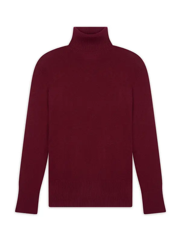 JUST CASHMERE JUST CASHMERE Pulover 'Lexie'  rdeča