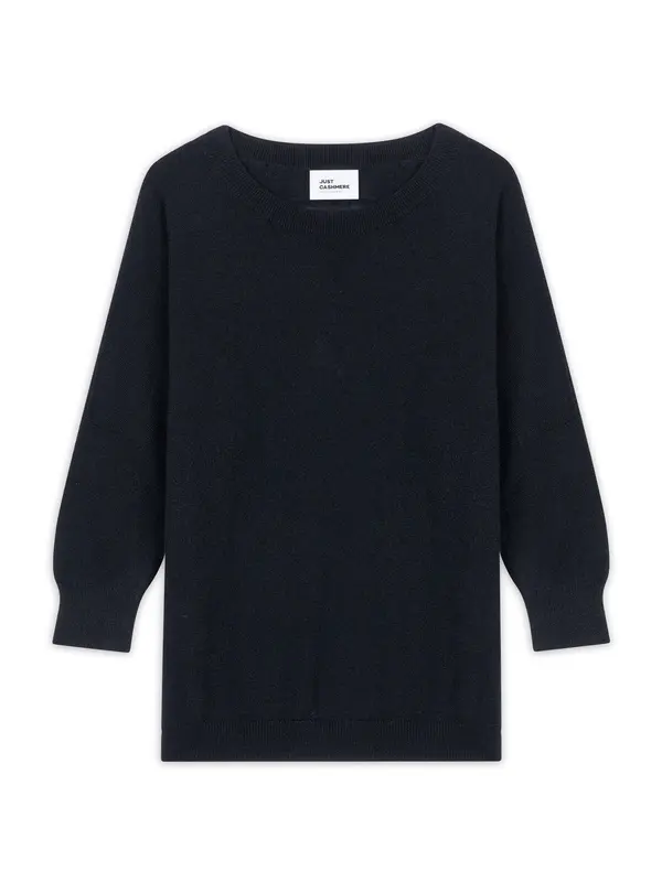 JUST CASHMERE JUST CASHMERE Pulover 'Rebecca'  črna
