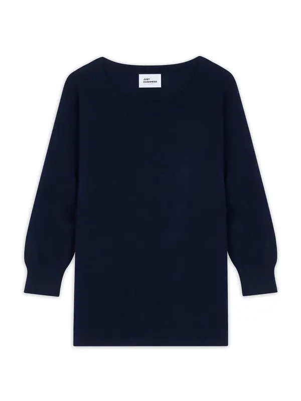 JUST CASHMERE JUST CASHMERE Pulover 'Rebecca'  mornarska