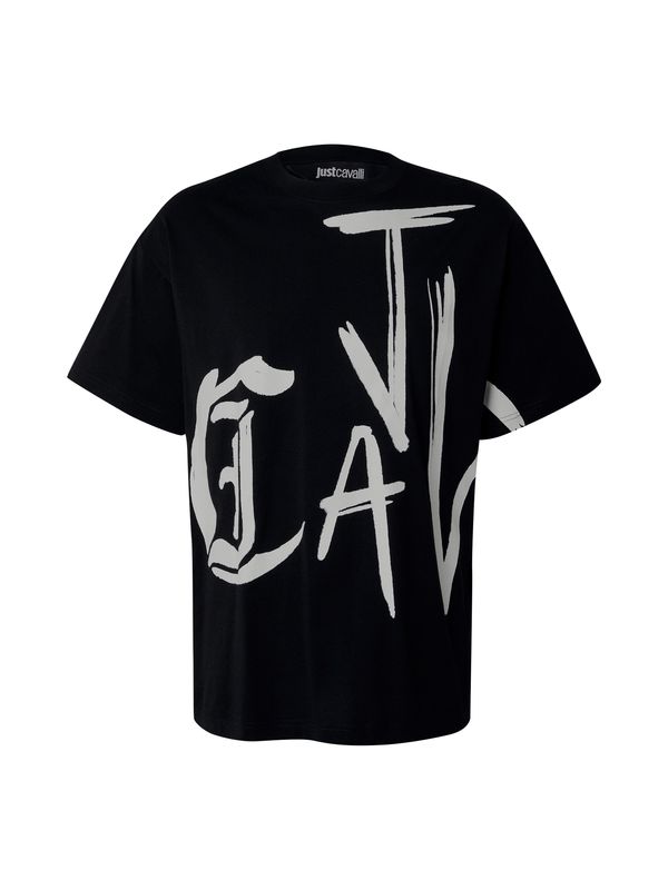 Just Cavalli Just Cavalli Majica  črna / bela