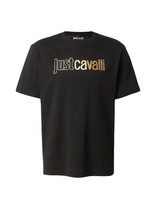 Just Cavalli Just Cavalli Majica 'INSTITUTIONAL'  zlata / črna