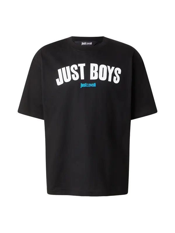 Just Cavalli Just Cavalli Majica 'JUST BOY'  voda / črna / bela