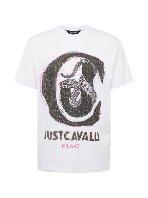 Just Cavalli Just Cavalli Majica  roza / črna / bela
