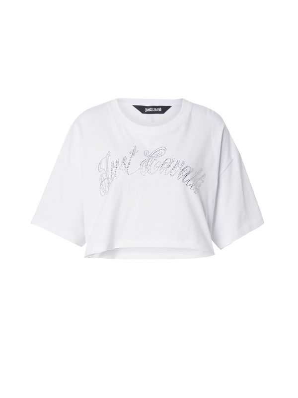 Just Cavalli Just Cavalli Majica  srebrna / bela