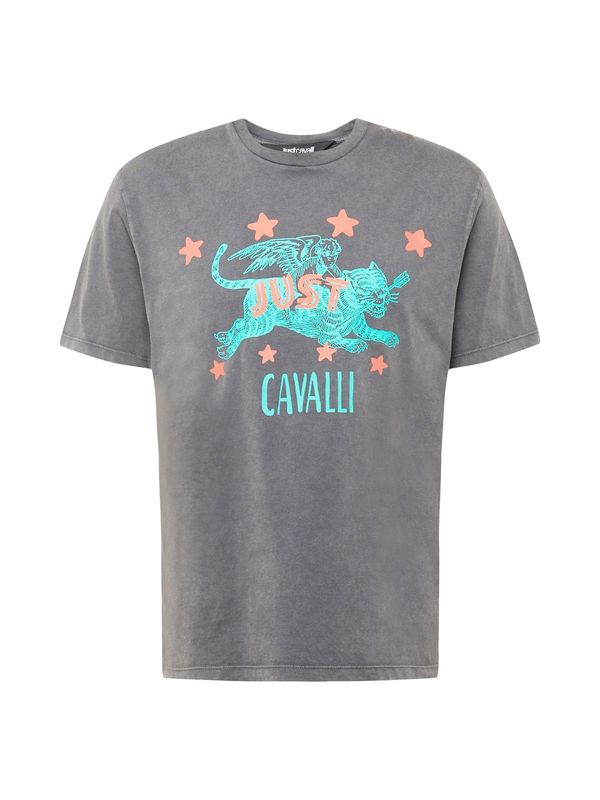 Just Cavalli Just Cavalli Majica  turkizna / temno siva / oranžna