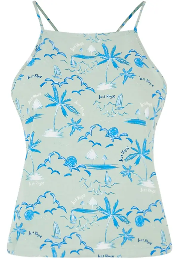 Just Rhyse Just Rhyse Top 'Waikiki'  modra / zelena / bela